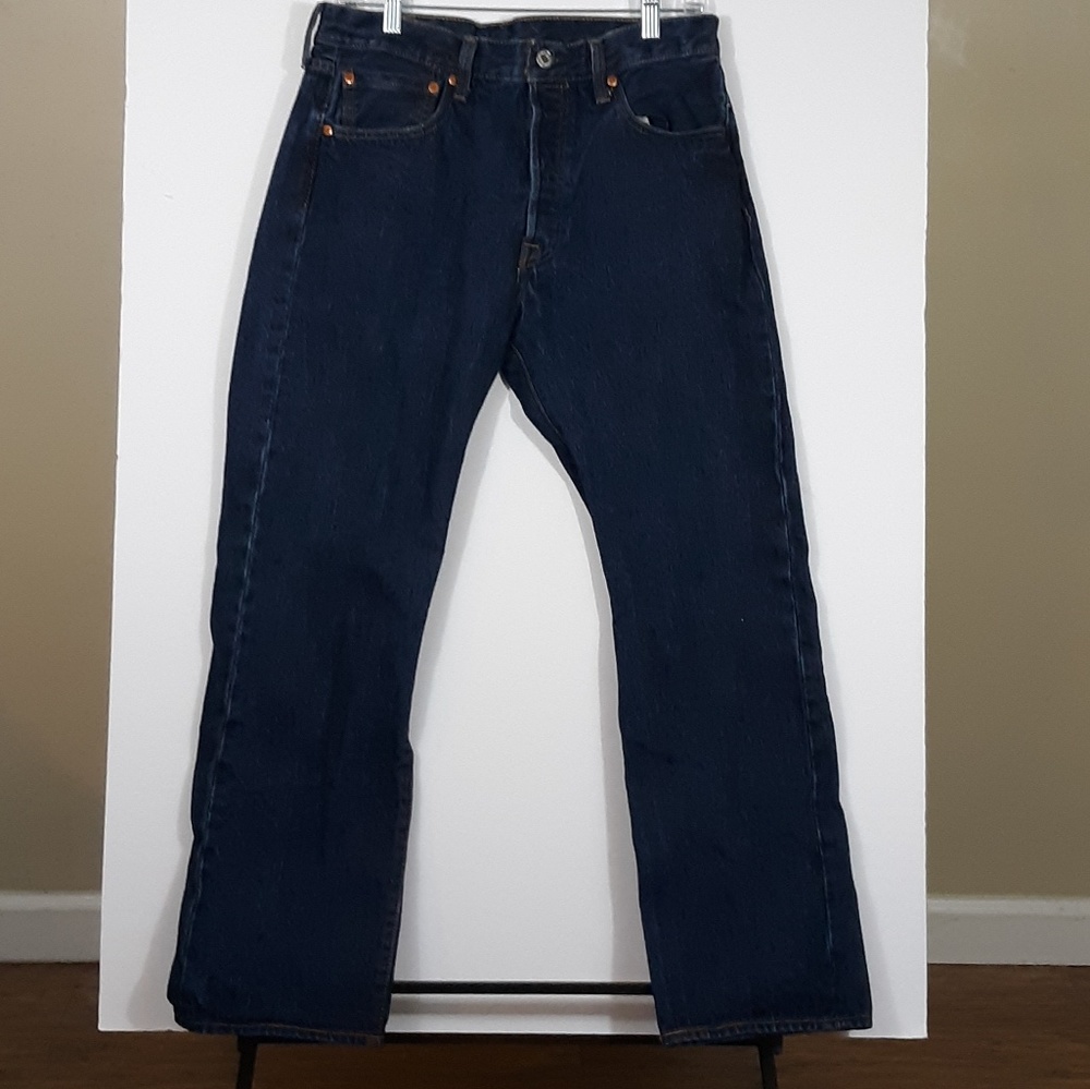 Levi's 501 Mom Jeans 100% Cotton Denim Button Fly